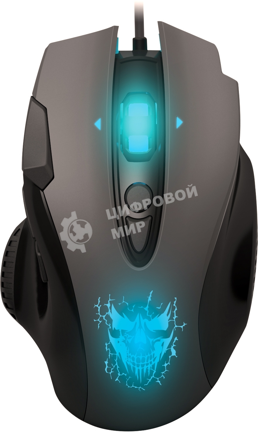 Мышь проводная Qumo Devastator M12 серый, 3200 dpi, USB, кнопки - 8