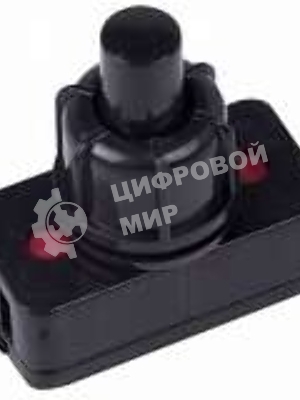 Выключатель-кнопка Rexant 250V 1А (2с) ON-OFF черный (для настольной лампы)