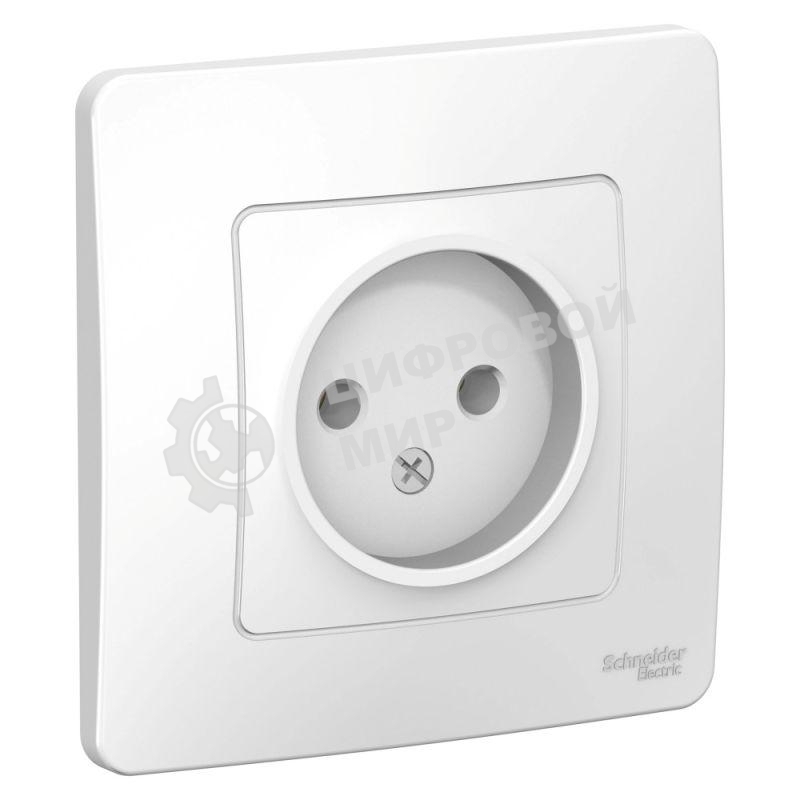 Розетка СП Blanca 16А 250В без шторок без заземл. бел. SchE BLNRS000011
