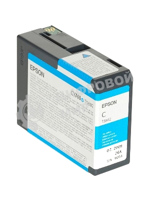 Картридж струйный Epson C13T580200 для Stylus Pro 3800 80 мл голубой