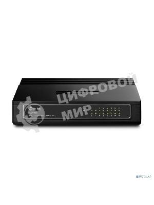 Коммутатор TP-Link SMB TL-SF1016D Коммутатор 16-port 10/100M Desktop Switch, 16 10/100M RJ45 ports, Plastic case