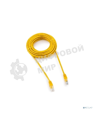 Патч-корд медный UTP Cablexpert PP10-7.5M/Y cat.5, 7.5м, литой, многожильный, желтый