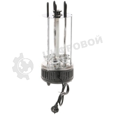 Электрошашлычница Centek CT-1461 -1000Вт, нагреватель из стали, Кнопка Вкл/выкл, вращ 12раз/мин