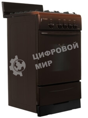 Плита газовая Gefest CG 50М02 К83 коричневый, конфорок 4 шт, духовка 42 л, 50 см x 85 см x 53 см
