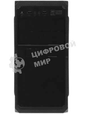 Компьютерный корпус ExeGate EX284023RUS Minitower BA-202 Black, mATX, AA500, 80мм, 2*USB, Audio
