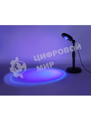 Атмосферная светодиодная настольная лампа Ambrella light DE8385 BK черный LED RGB 3W (ПДУ RGB)
