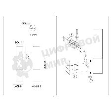 Настенный светильник Ambrella light LH53688 BS/WH латунь/белый 6W 3000K 85*60*300