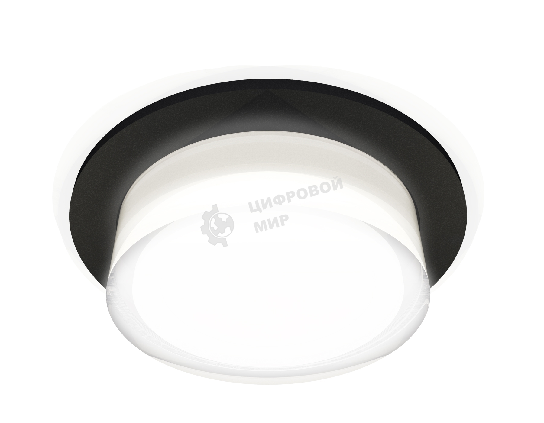 Комплект встраиваемого светильника Ambrella light XC7622043 SBK/FR/CL черный песок/белый матовый/прозрачный MR16 GU5.3 (C7622, N7160)