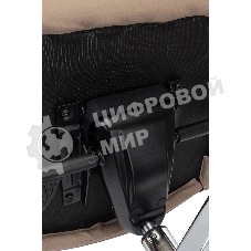 Кресло руководителя Бюрократ T-999SL бежевый Nappa 131 искусственная кожа крестов. металл хром