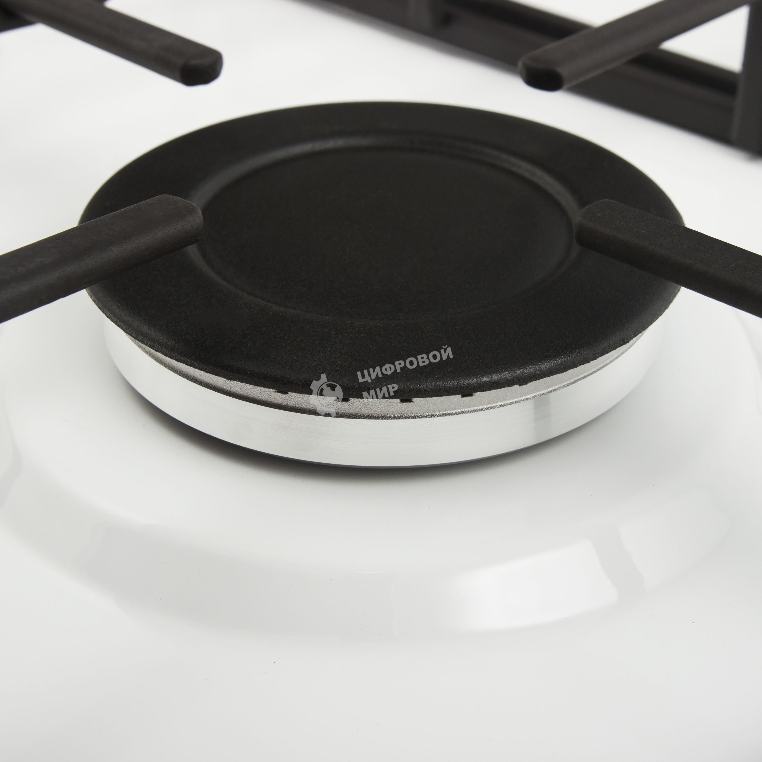 Газовая варочная панель Maunfeld EGHE.32.3EW/G, 2 конфорки, эмалированная сталь, белый