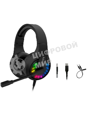 Гарнитура Bloody G230P чёрный, проводная, USB, подсветка
