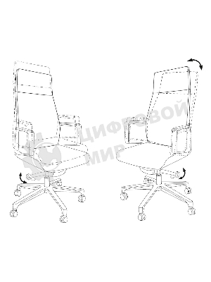 Кресло Бюрократ JONS/BLACK черный, кожа