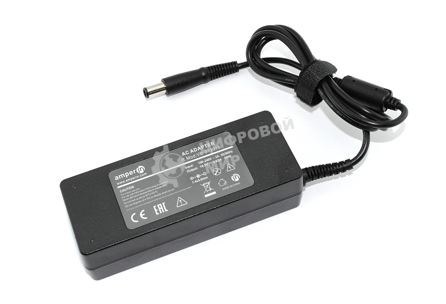 Блок питания (сетевой адаптер) Amperin AI-DL90 для ноутбуков Dell 19.5V 4.62A 7.4pin