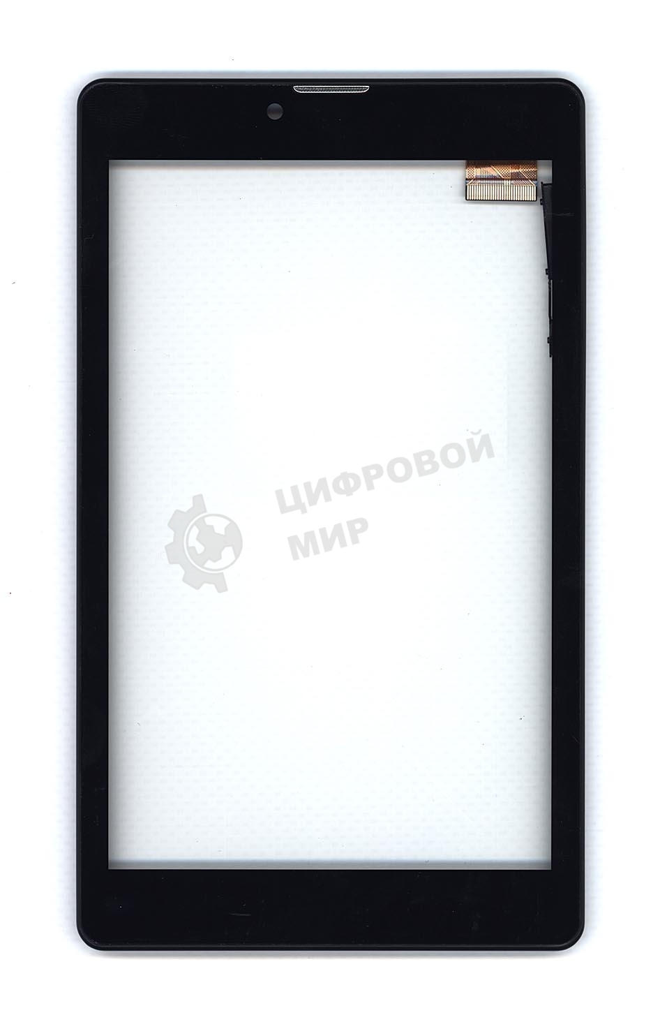 Сенсорное стекло (тачскрин) для Irbis TZ730, черное с рамкой