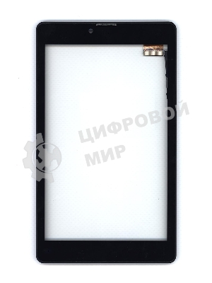 Сенсорное стекло (тачскрин) для Irbis TZ730, черное с рамкой