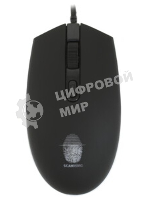 Мышь проводная Qumo Pretender M53 черный, 3200 dpi, USB, кнопки - 4