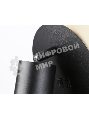 Настенный светильник с выключателем Ambrella light FW2463 BK черный GU10 max 12W+LED 4200K 7W D145*150