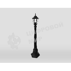 Светильник Ambrella light ST2037 BK/CL черный/прозрачный IP54 E27 max 40W D150*1100
