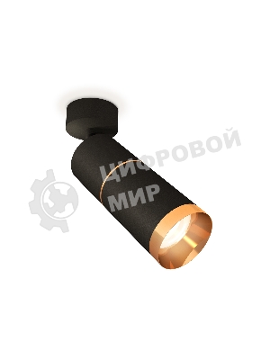 Светильник Ambrella Light XM6313012 SBK/PYG черный песок/золото желтое полированное MR16 GU5.3