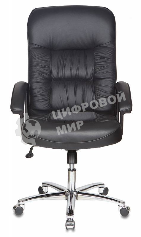 Кресло руководителя Бюрократ T-9908AXSN-AB черный, кожа, крестовина металл