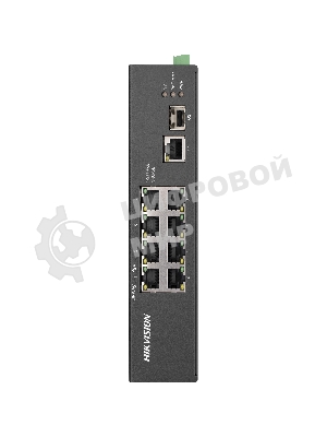 Коммутатор Hikvision DS-3T0310HP-E/HS, 6×100 Мбит/с PoE+ + 2×100 Мбит/с Hi-PoE + 1×1 Гбит/с + 1×1 Гбит/с SFP, неуправляемый