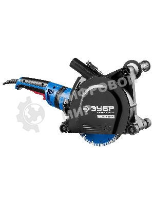 Штроборез Зубр ЗШ-П45-2100 ПВТК глуб. 45 мм, 180 мм, подключ. пылесоса, плавный пуск, 2100 Вт