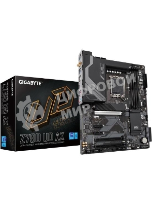 Материнская плата Gigabyte Z790 UD AX (V1.1/V1.2), LGA 1700, Intel Z790, 4xDDR5, 6xSATA, 3xM.2, 1xPCIe 5.0 x16, 1xPCIe 4.0 x4, 1xPCIe 3.0 x1, 1xHDMI, 1xDP, 1x 2.5Gb LAN, 4xUSB-A 2.0, 4xUSB-A 3.2 Gen 1, 1xUSB-A 3.2 Gen 2, 1xUSB-C 3.2 Gen 2x2, 7.1, ATX