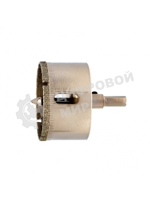 Сверло по керамической плитке и стеклу Сибртех, 50 х 55 мм, 6 гр.хв-к, с центр. сверлом