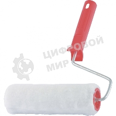 Валик Сибртех Искусственный мех, в сборе, 150 мм, D 48 мм, D ручки 6 мм, крепление шплинтом