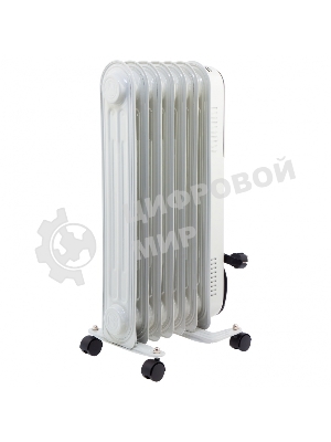 Обогреватель масляный MTX OCH-1500, белый, 1500 Вт, 15 м2, термостат