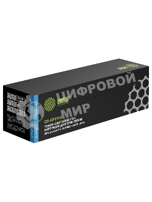 Картридж лазерный Cactus CS-CF211A голубой (1800 стр.) для HP LaserJet Pro 200 M251/M276