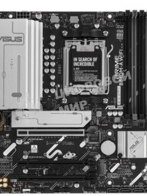 Материнская плата ASUS PRIME B840-PLUS WIFI, AM5, AMD B840, 4xDDR5, 4xSATA, 3xM.2, 1xPCIe 4.0 x16, 1xPCIe 3.0 x16, 2xPCIe 3.0 x16, 1xPCIe 3.0 x1, 1xDP, 1xHDMI, 1x 2.5Gb LAN, 8xUSB-A, 3x3.5 мм, 7.1, ATX