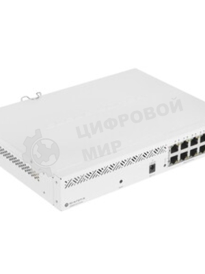 Коммутатор MikroTik CSS610-8P-2S+IN PoE-коммутатор, 8х 1G RJ45, 2х SFP+, раздача PoE 140 Вт, SwitchOS Lite