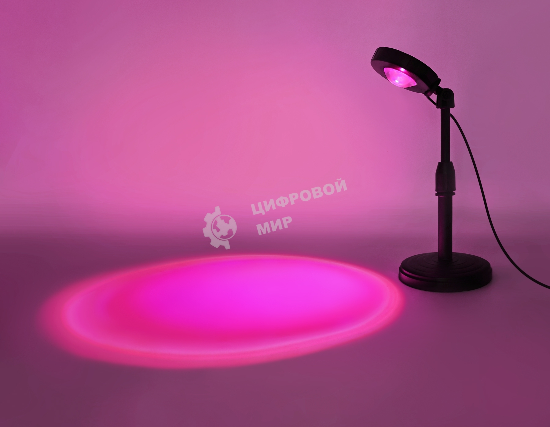 Атмосферная светодиодная настольная лампа Ambrella light DE8385 BK черный LED RGB 3W (ПДУ RGB)