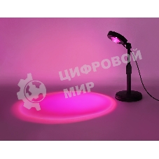 Атмосферная светодиодная настольная лампа Ambrella light DE8385 BK черный LED RGB 3W (ПДУ RGB)