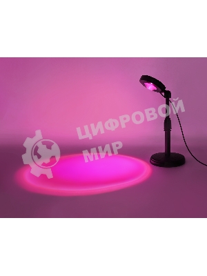 Атмосферная светодиодная настольная лампа Ambrella light DE8385 BK черный LED RGB 3W (ПДУ RGB)