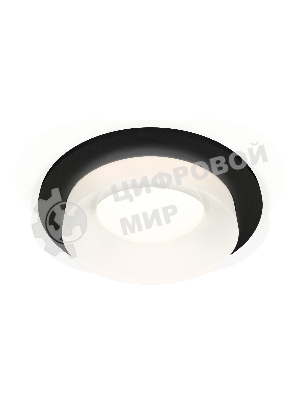 Комплект встраиваемого светильника Ambrella light XC7622044 SBK/FR черный песок/белый матовый MR16 GU5.3 (C7622, N7165)