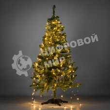 Елочная гирлянда с кольцом Neon-night 7 нитей по 1,8 метра, цвет диодов теплый белый, не соединяется