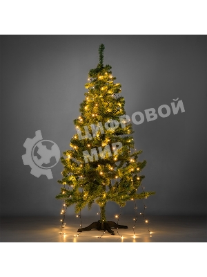 Елочная гирлянда с кольцом Neon-night 7 нитей по 1,8 метра, цвет диодов теплый белый, не соединяется