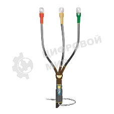 Муфта кабельная концевая внутренней установки 10кВ КВТпН 3х(150-240мм) с болтовыми наконечниками. Нева-Транс Комплект 22020056