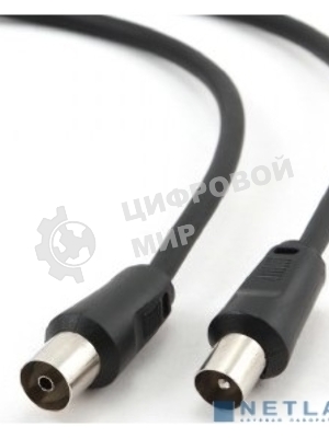 Кабель телевизионный Cablexpert Coaxial M/F, 1.8м
