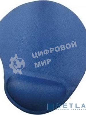 Коврик для мыши Buro гелевый, голубой, 230х205х25