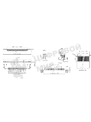 Разъем FPC Half Coverage Bottom Contact 0.5K-BX-28PWB 28 pin высота 2мм шаг 0,5мм