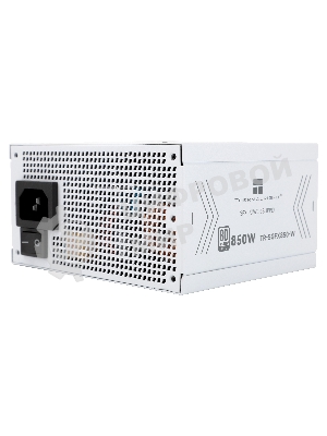 Блок питания Thermalright, 850W 80+ Gold (SFX, 3.1, PCIe 5.1, Full modular, 1x24(20+4)pin, 1xCPU 8(4+4)pin, 2xPCIe*2 8(6+2)pin, 1x12VHPWR PCIe 5.1 12+4pin 600мм, 3xSATA3, 3xMOLEX4pin, Active, 92x92mm, 100x125x64mm, APFC, OPP, OVP, OTP, OCP, SCP, UVP, white)