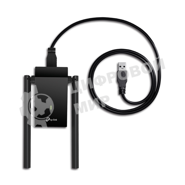 Адаптер TP-Link AC1300Mbps Dual-band High-Gain wireless USB adapter, 867Mbps at 5G and 400Mbps at 2.4G, two high gain antennas, USB 3.0, USB extension cable, support wave 2 MU-MIMO, full compatible with Windows and macOS.