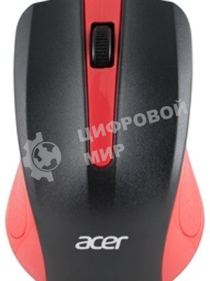 Мышь проводная Acer OMW012 черный/красный, 1200 dpi, USB, кнопки - 3