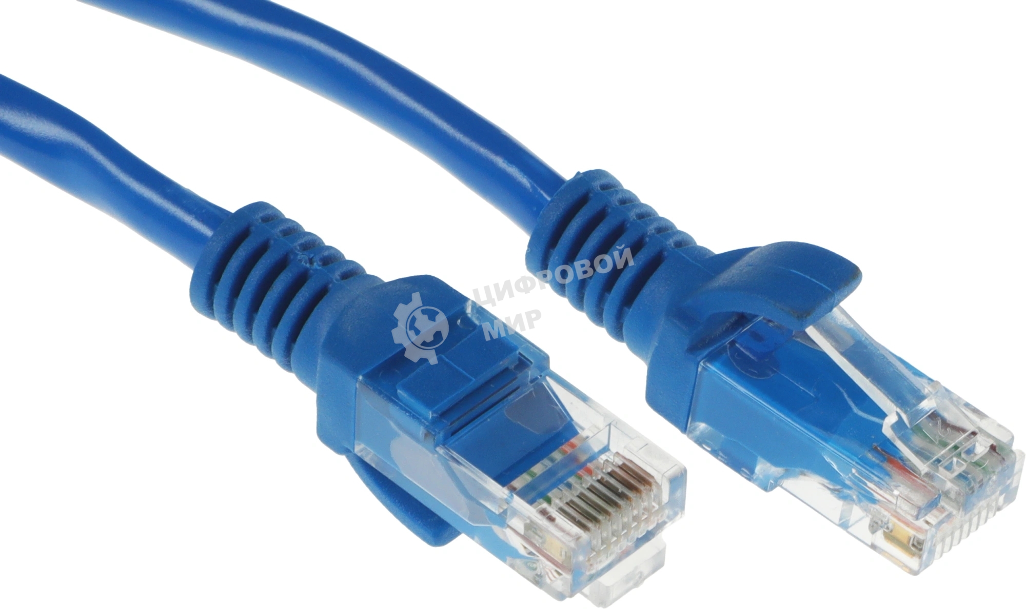 Патч-корд Premier PP12-2M/B 1000Гбит/с UTP 4 пары cat5E CCA molded 2м синий RJ-45 (m)-RJ-45 (m)