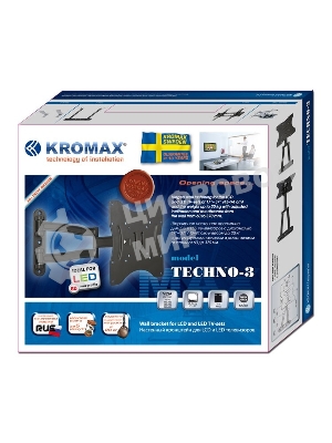 Кронштейн для телевизора Kromax TECHNO-3 серый 15