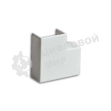 Угол плоский (поворот на 90град.) 40х16 бел. Рувинил ПВР-40х16