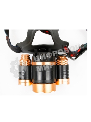 Фонарь налобный Ultraflash E1333 черный 4Вт лам.:светодиод. встроенный аккумулятор (13903)